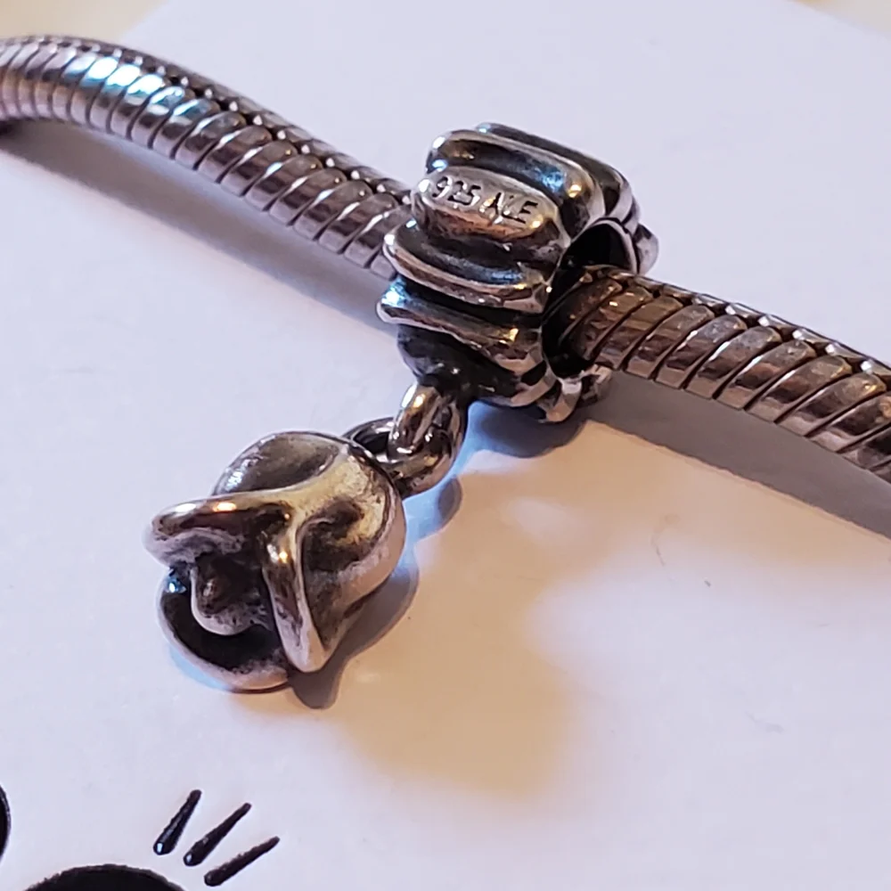 Pandora Silver Tulip Charm - Picture 2 of 3